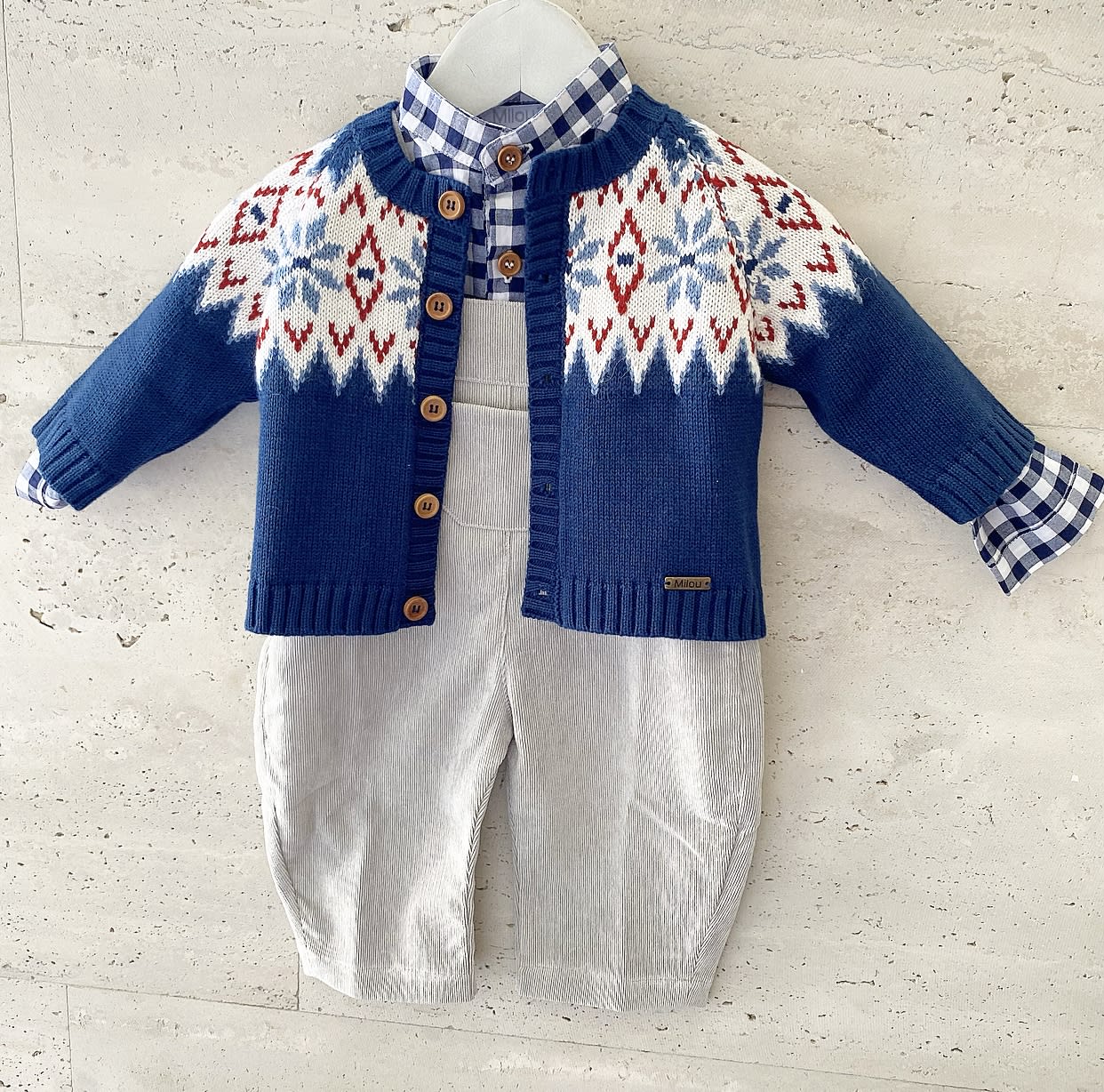 Camisa cuadros az m/l