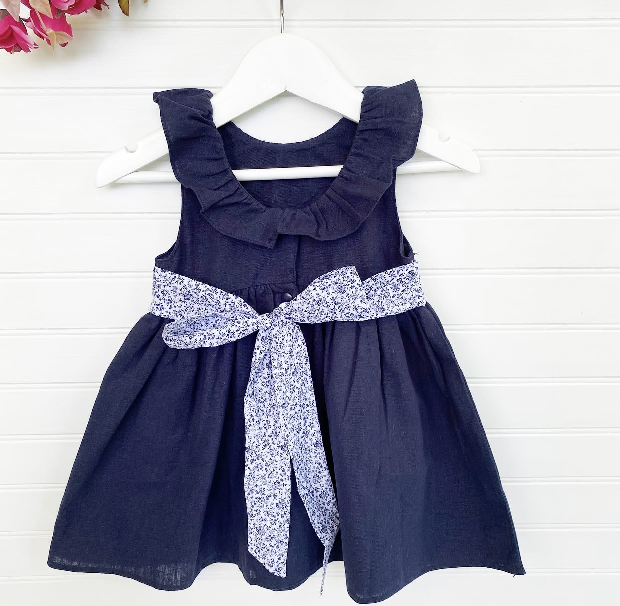 Vestido Anto Lino Azul