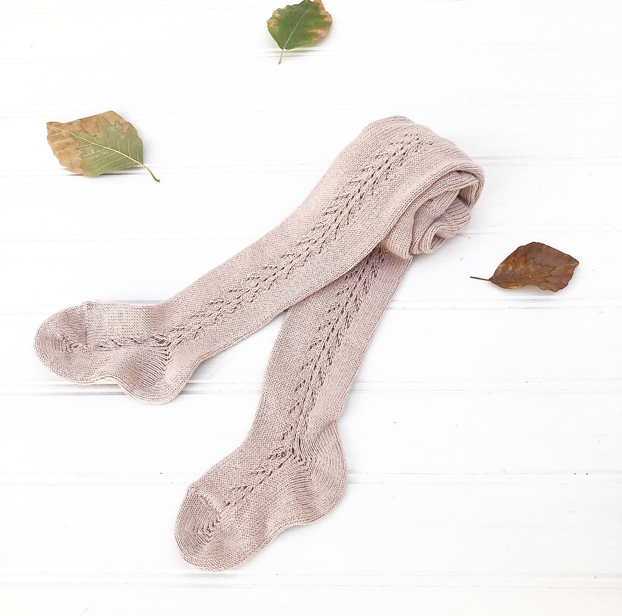Leotardo Calado Lateral Inv Rosa Empolvado