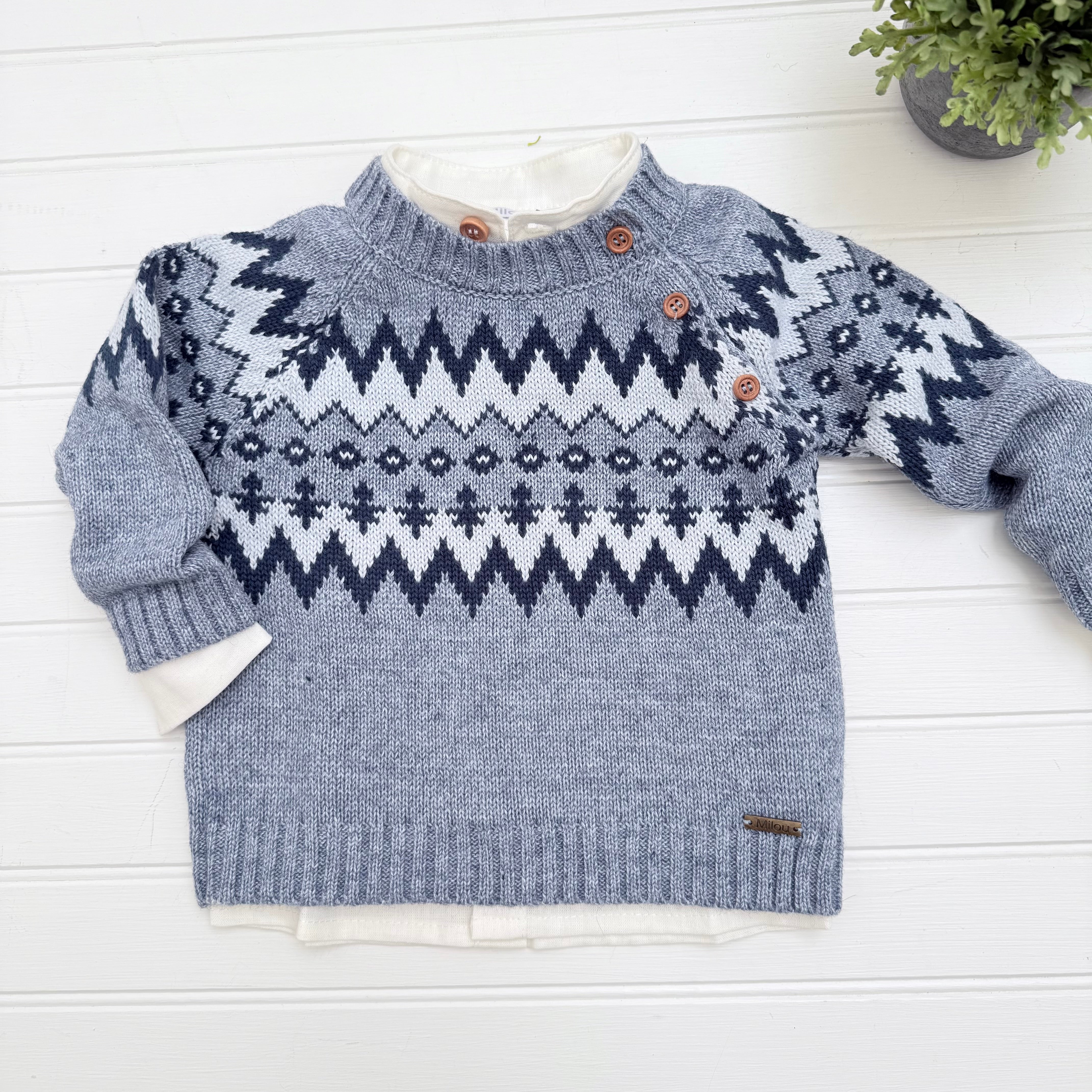 Sweater Dibujo Acero