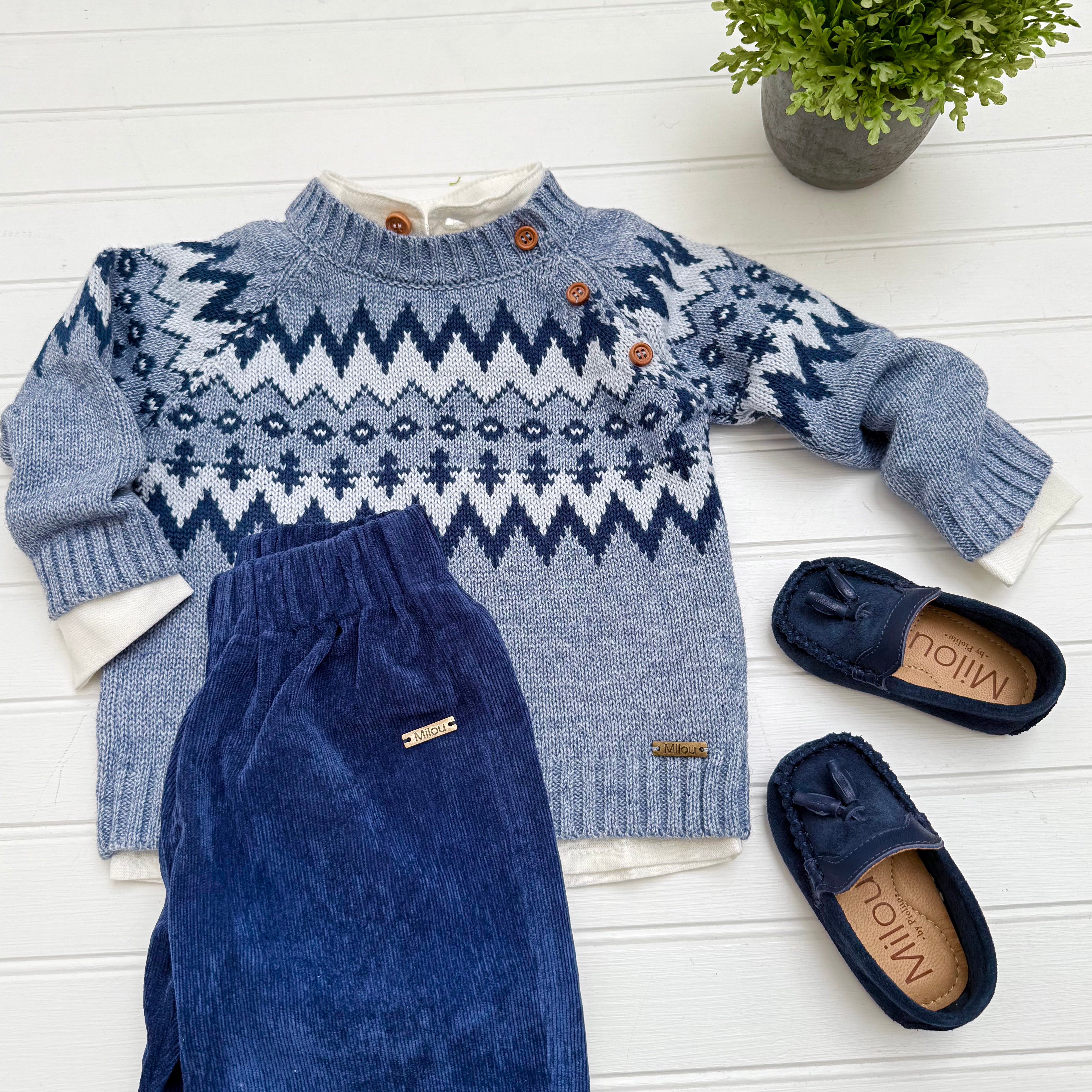 Sweater Dibujo Acero