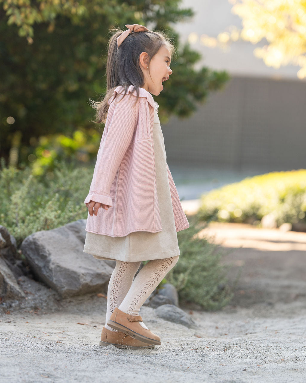 Abrigo Niña Tej Rosa