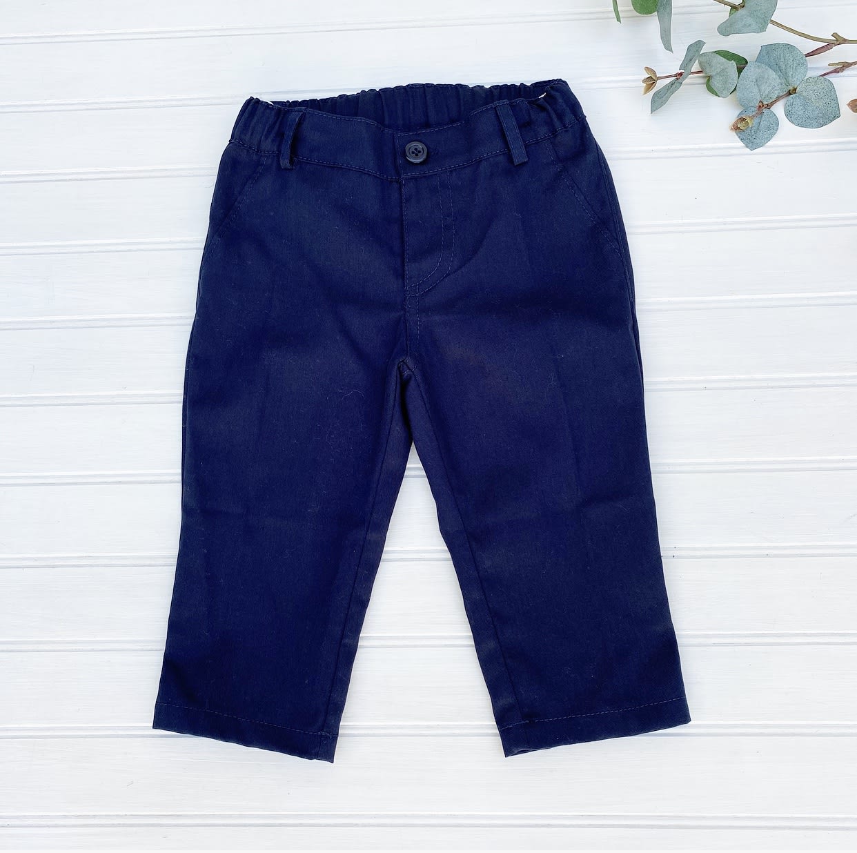 Pantalon Cjto Tela Azul
