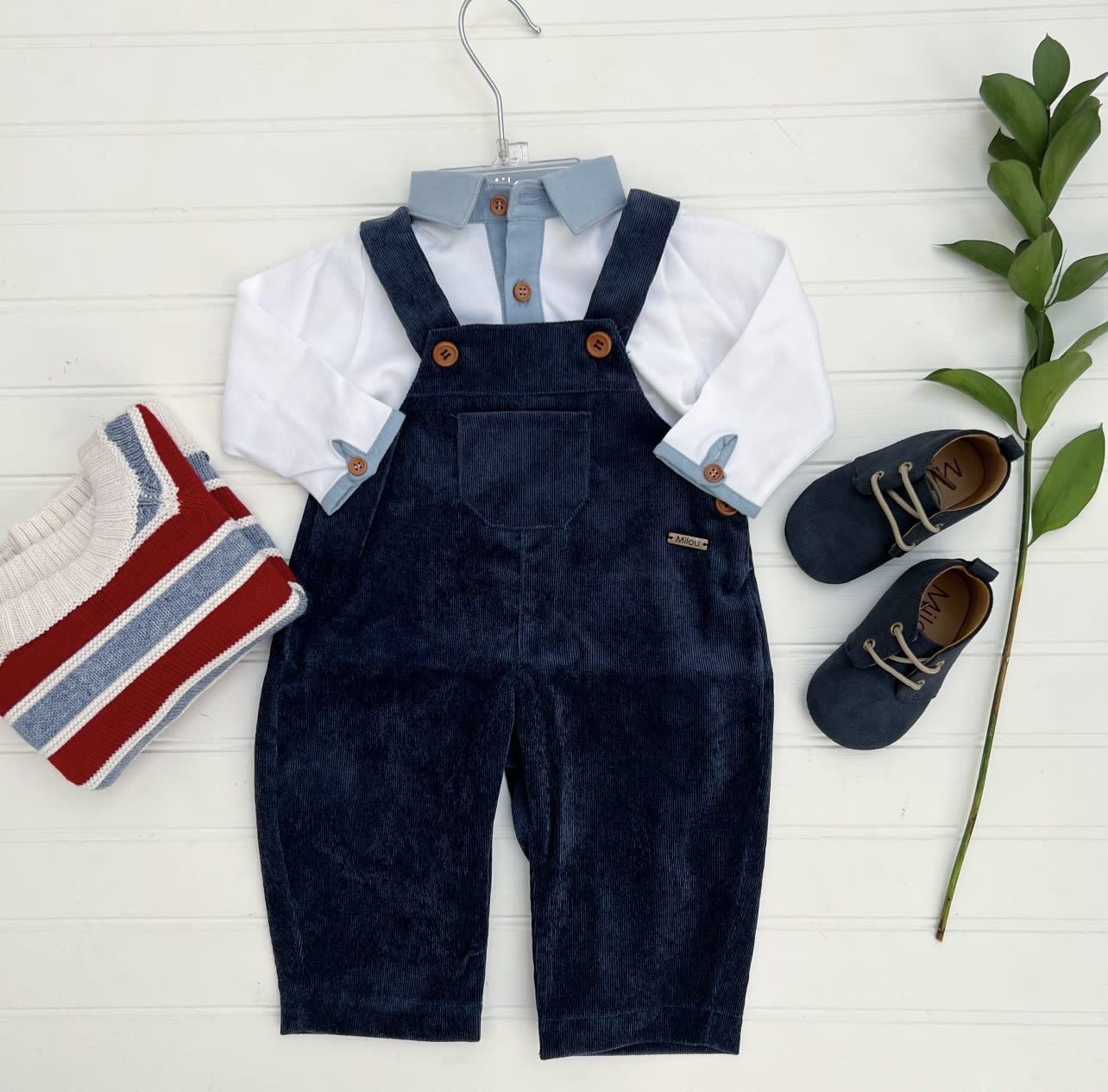 Body niño m/l cuello jeans
