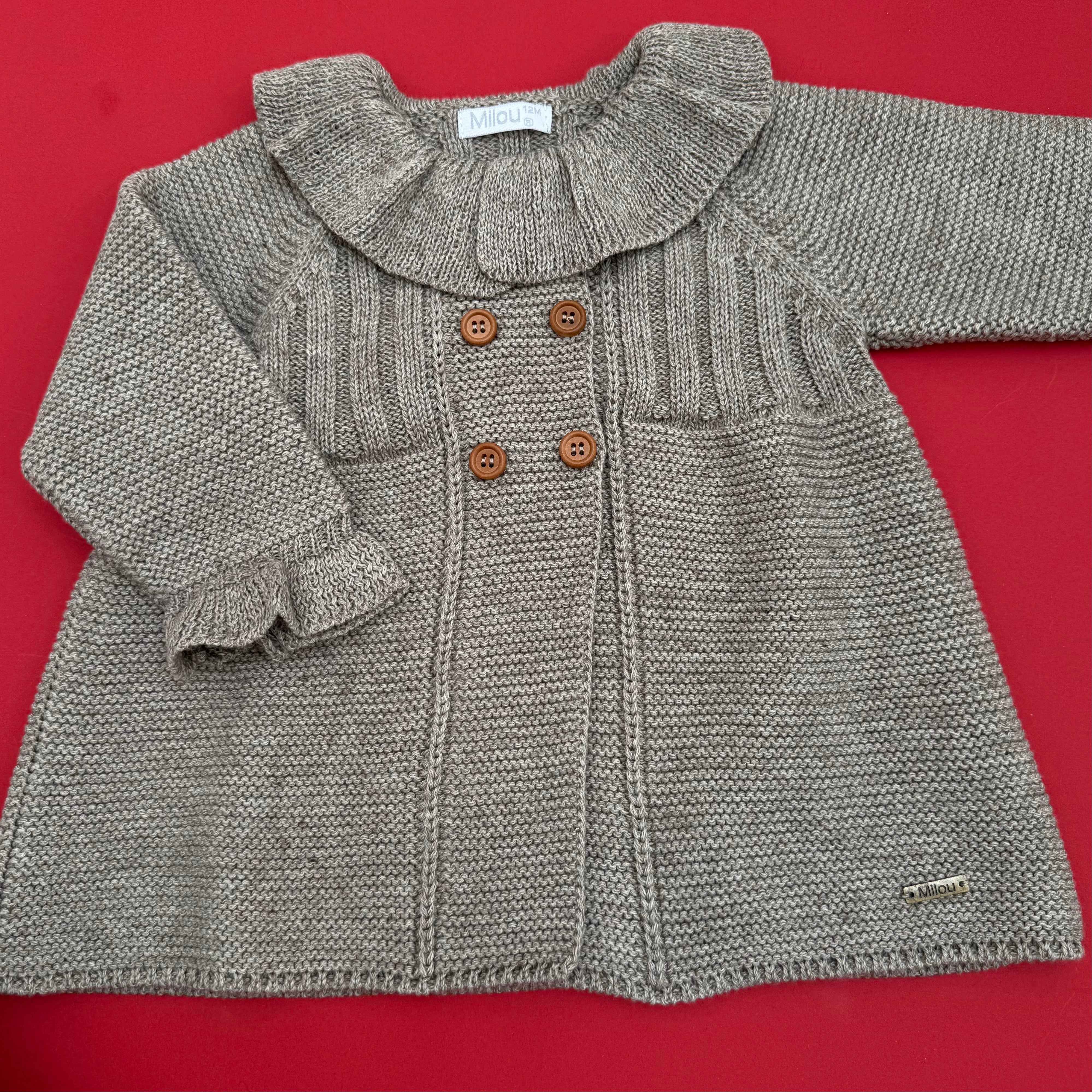 Abrigo Niña Tej Melange