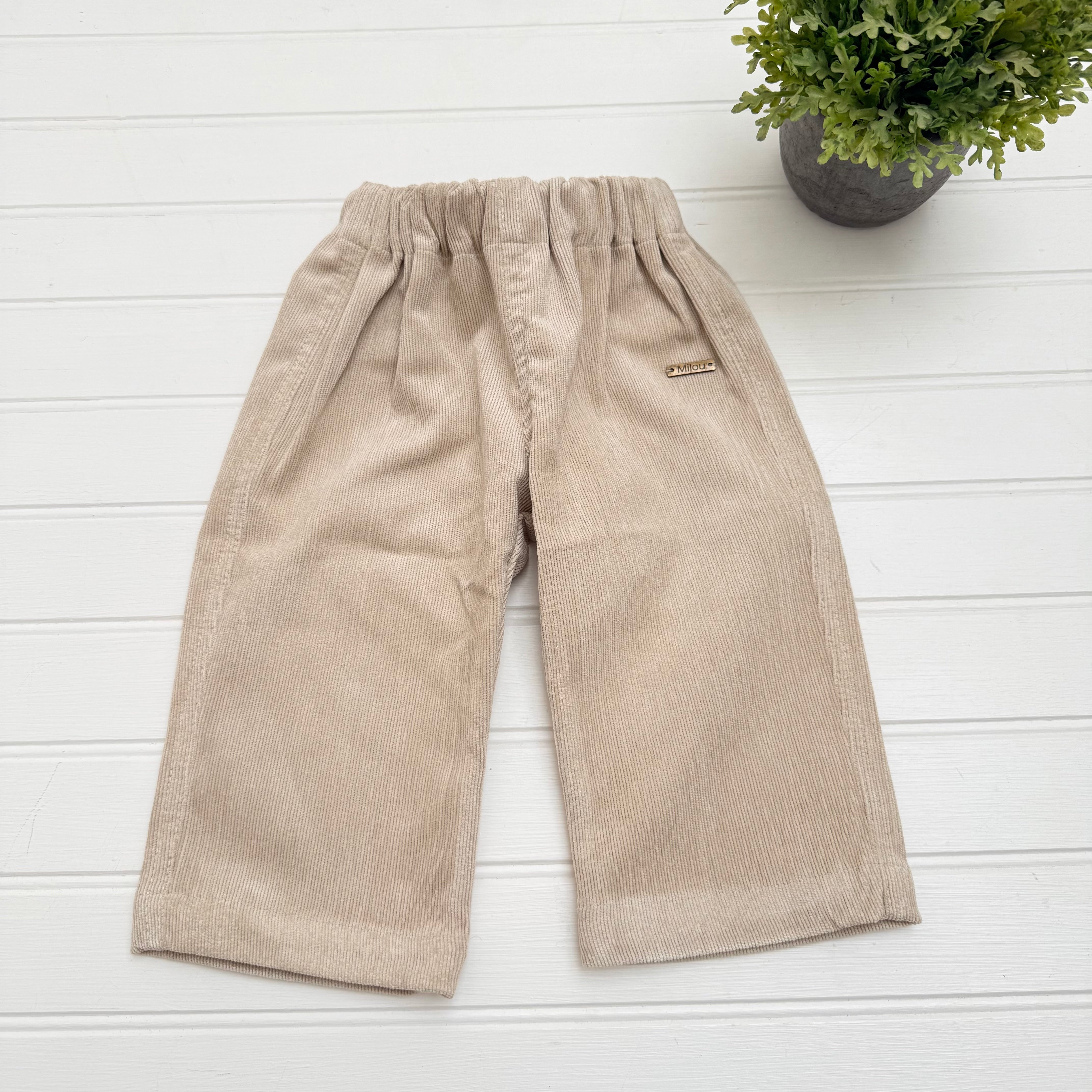Pantalon Baby cotele beige