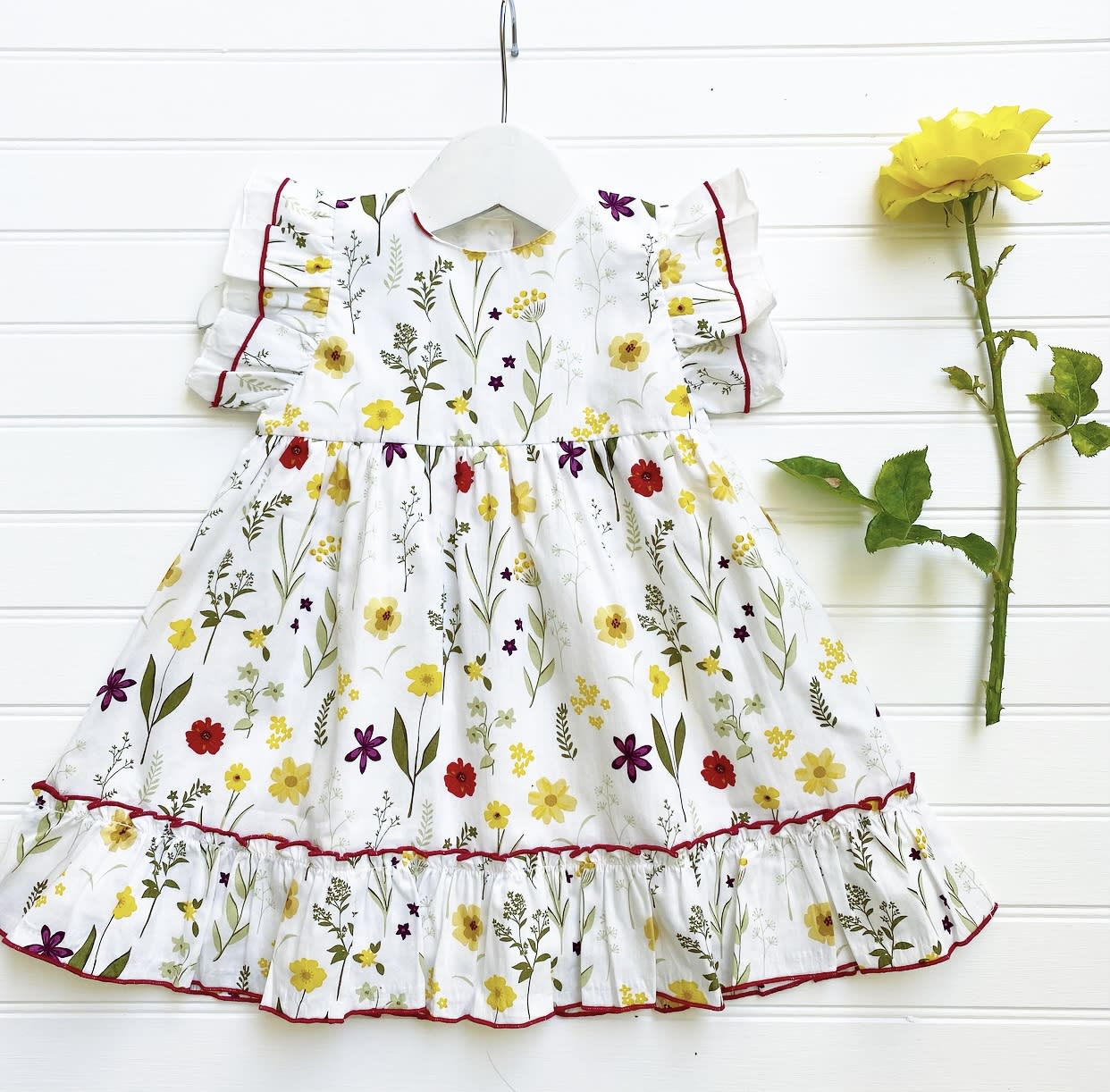 Vestido flores amarillo