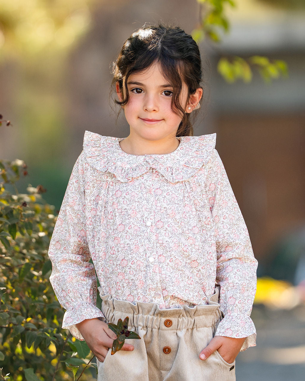 Blusa Mimi Flores Rosa