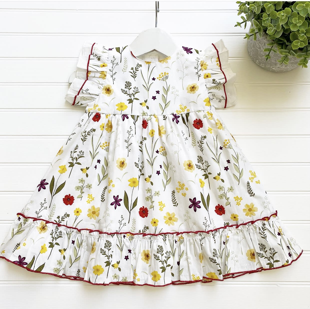 Vestido flores amarillo