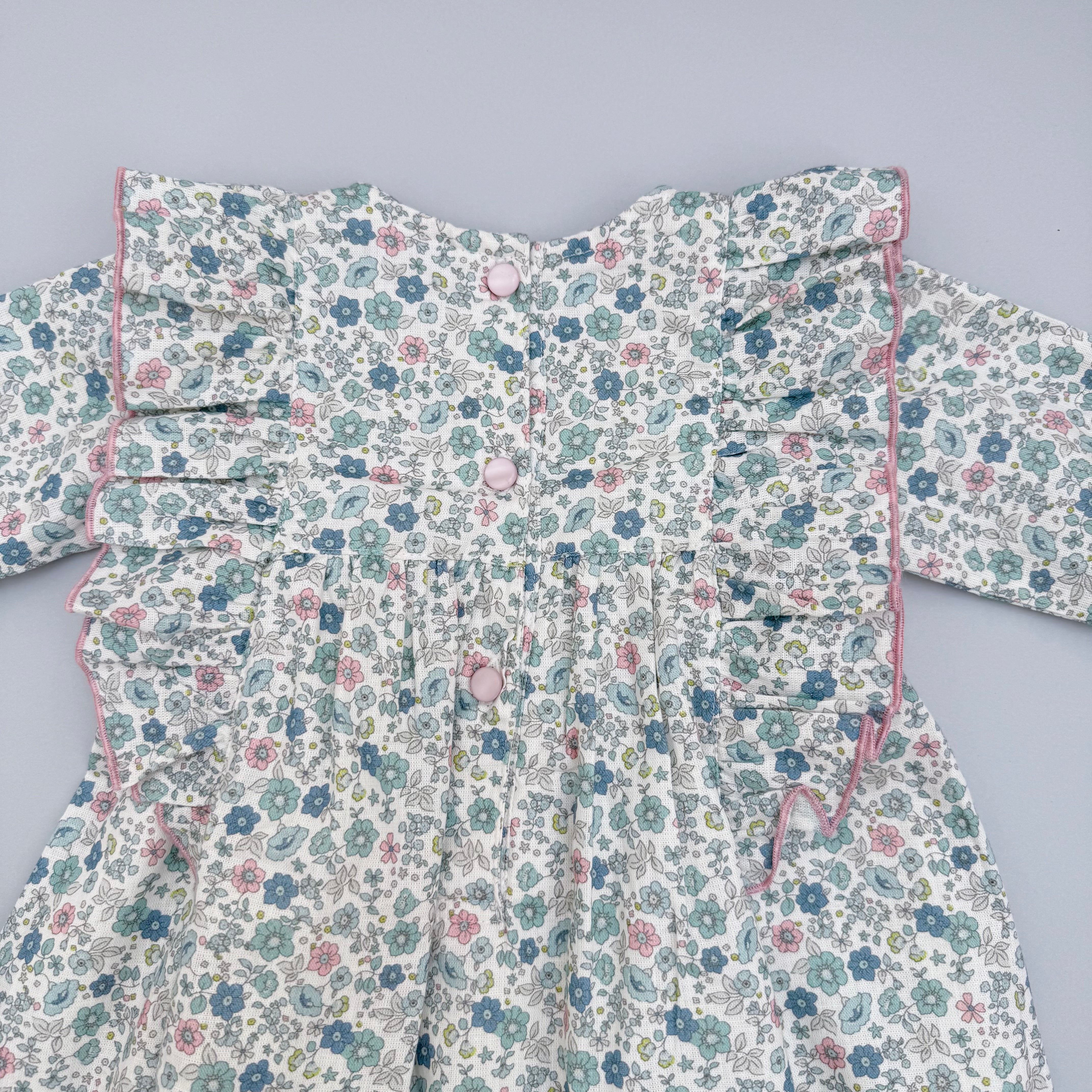 Vestido flores Denim