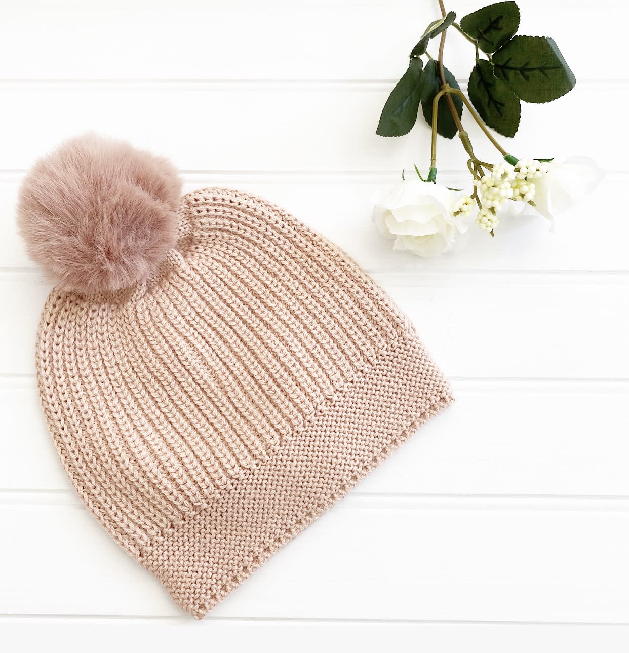 Gorro Pom Rosa