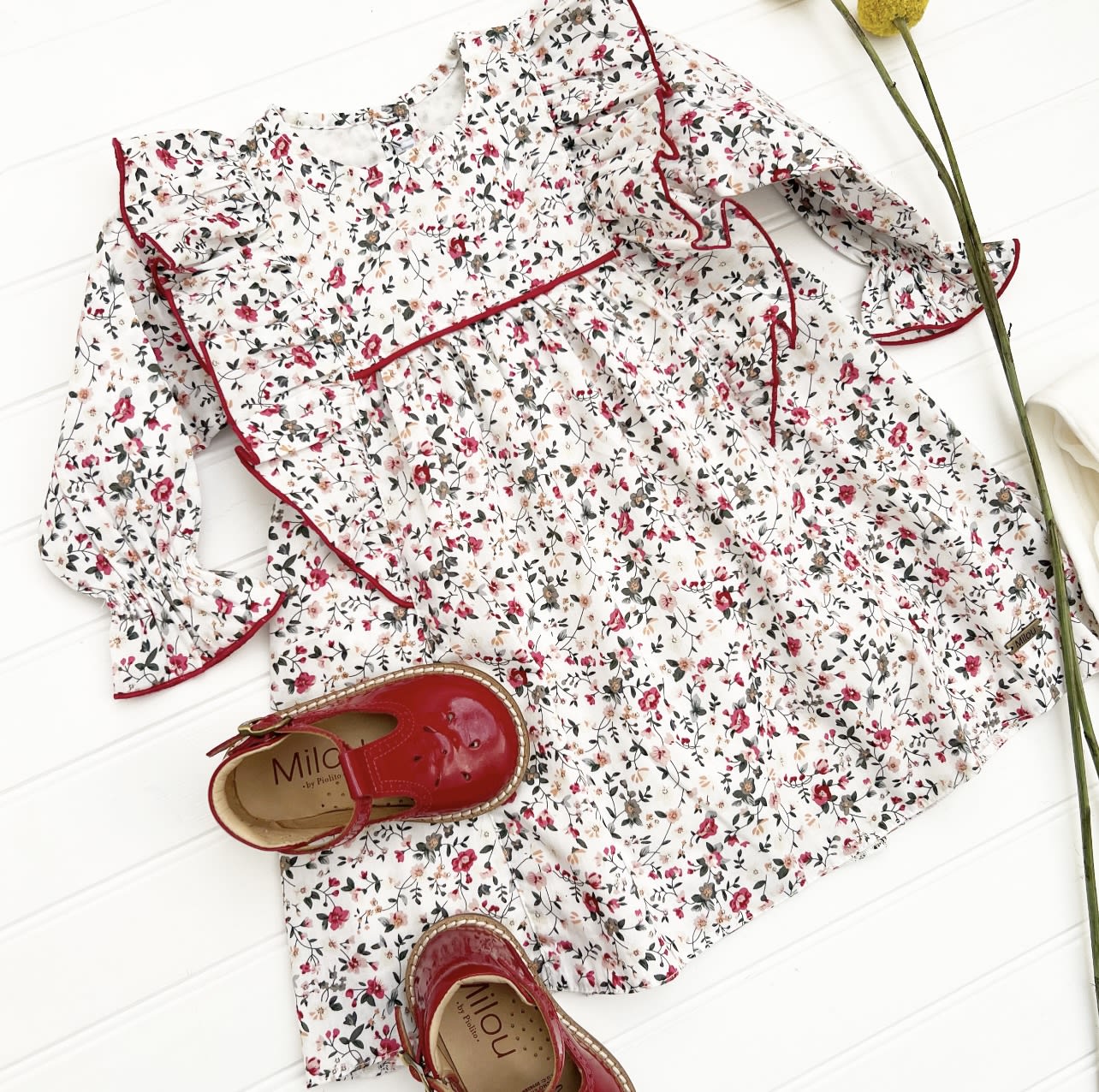 Vestido adela rojo