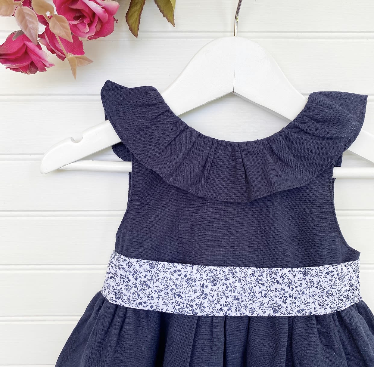 Vestido Anto Lino Azul