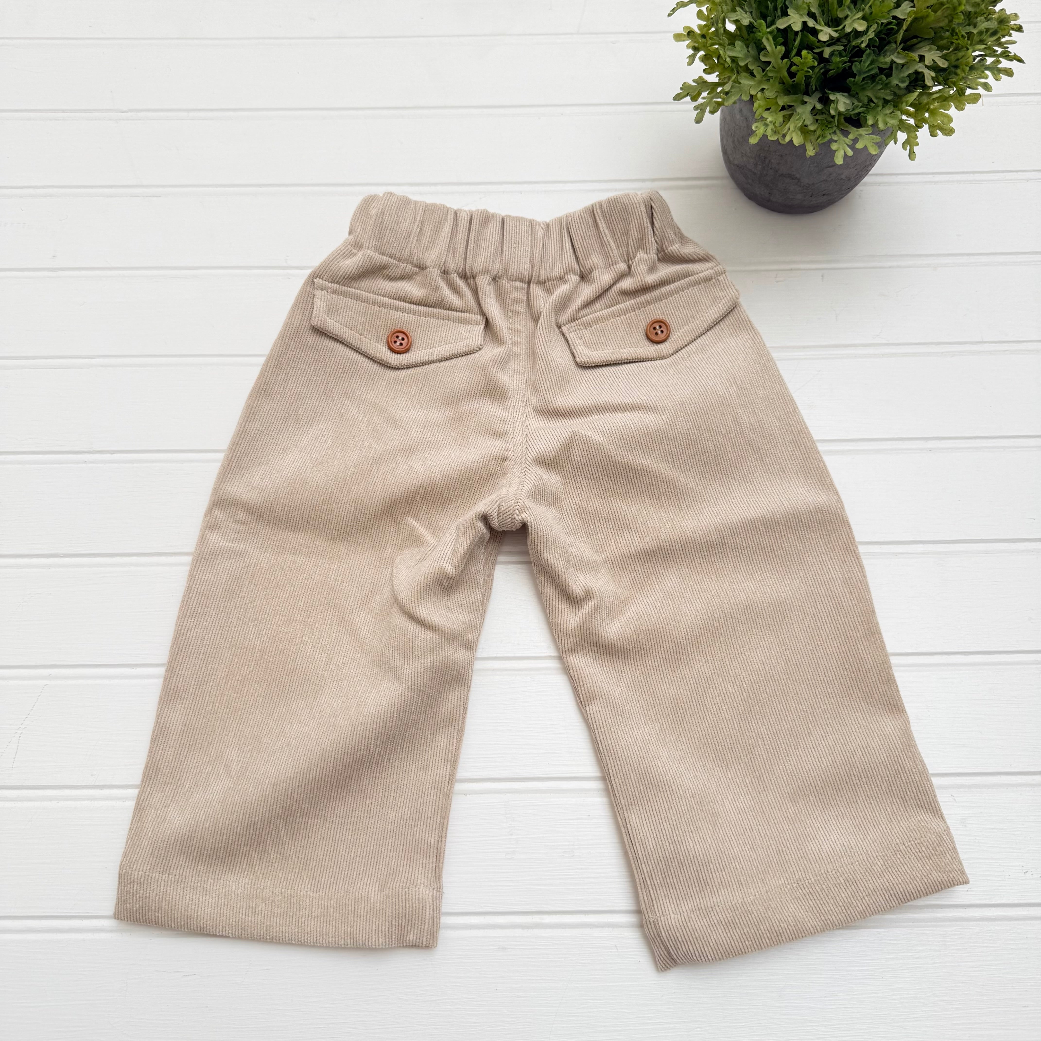 Pantalon Baby cotele beige