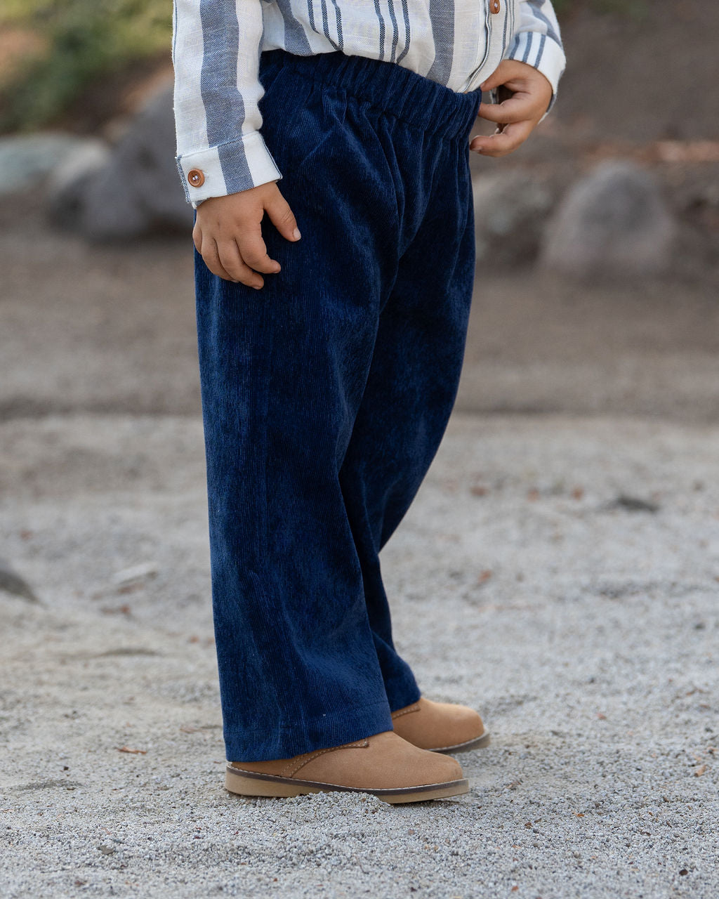 Pantalon Baby Cotele Azul