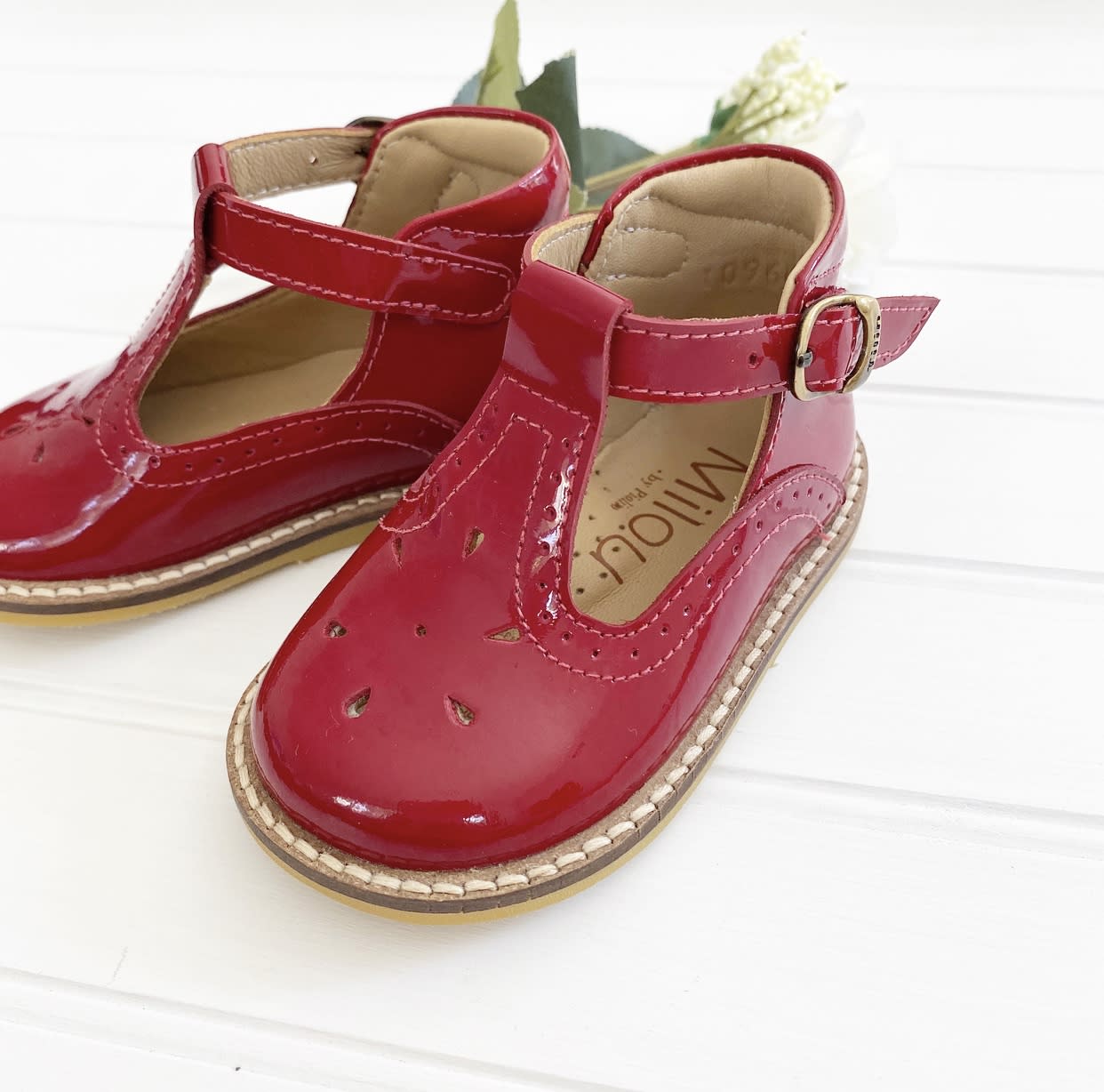 Zapato Alicia Charol Rojo