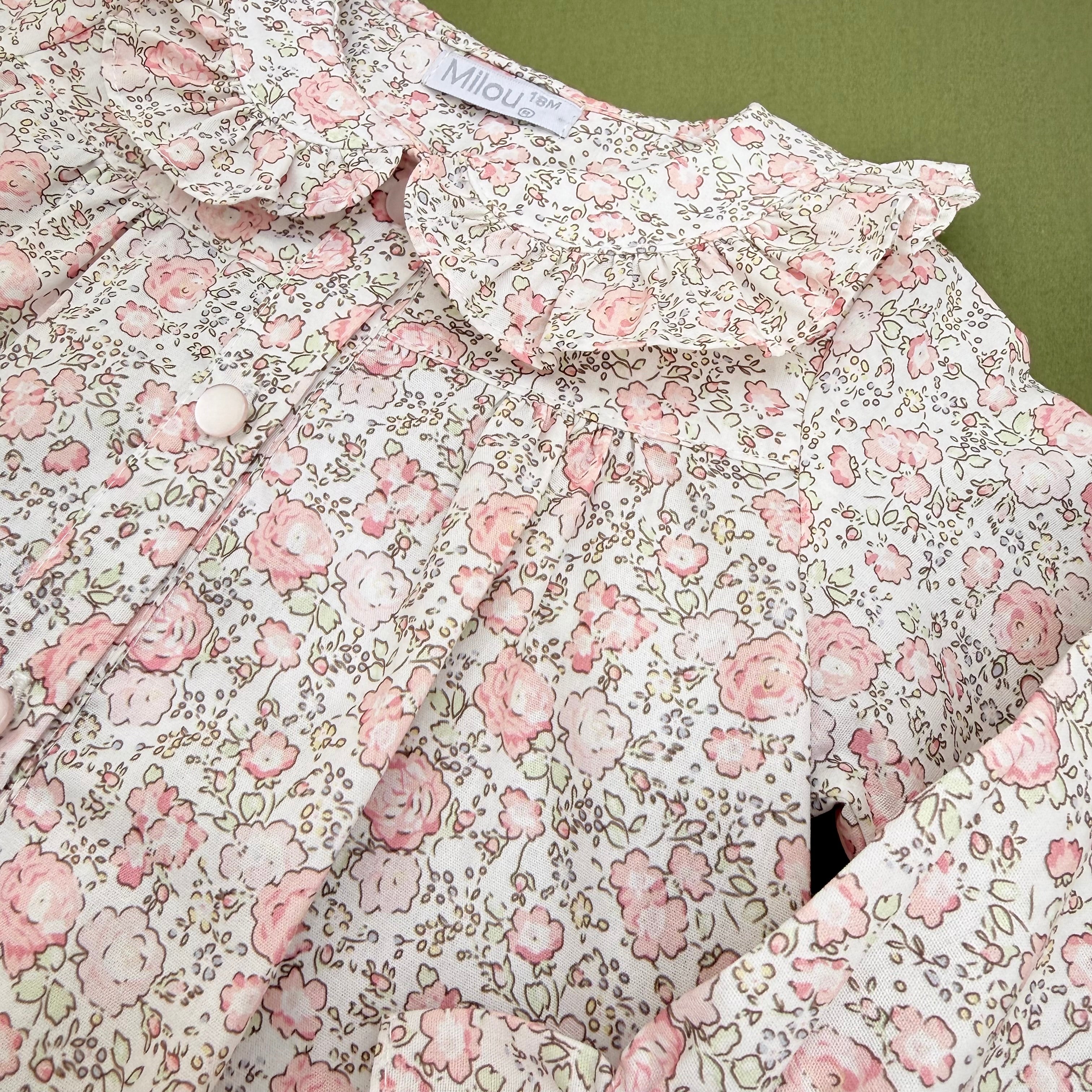 Blusa Mimi Flores Rosa