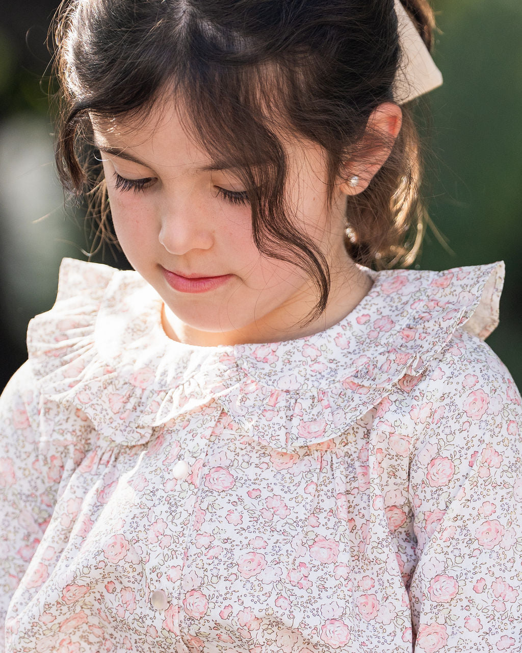 Blusa Mimi Flores Rosa