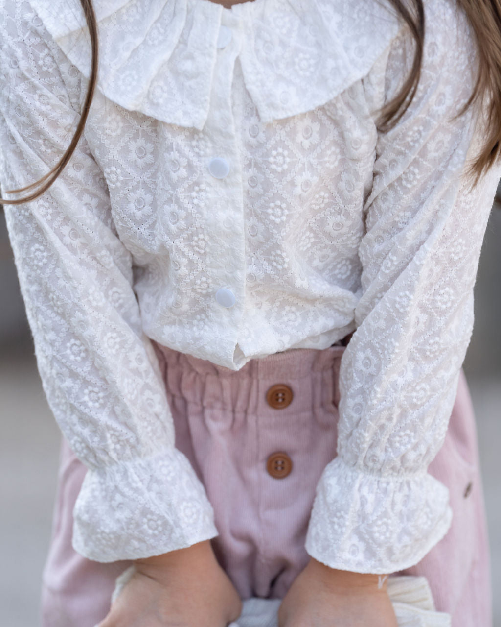 Blusa broderie payaso m/l