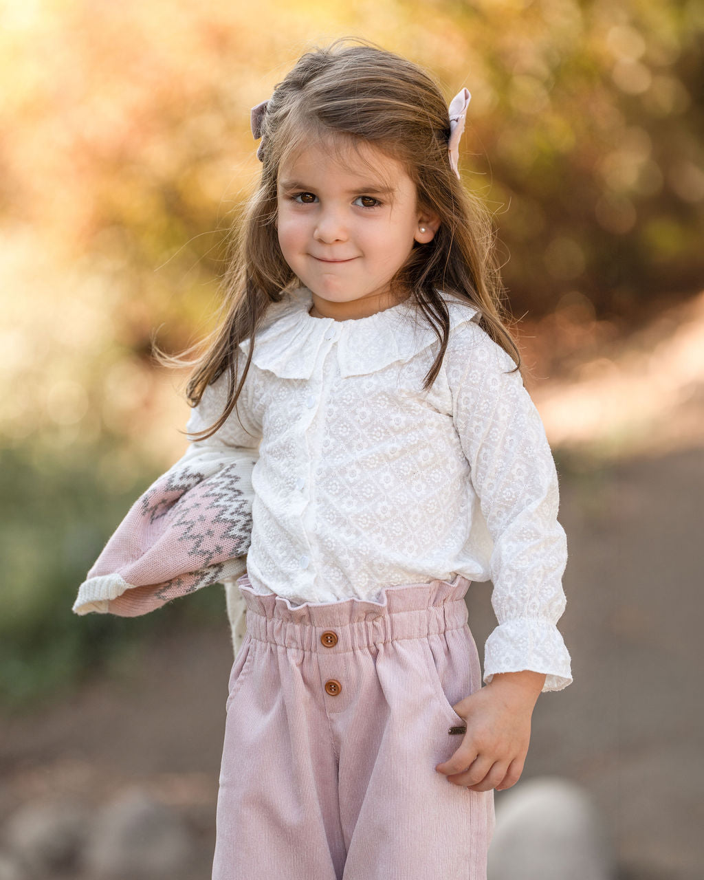 Blusa broderie payaso m/l