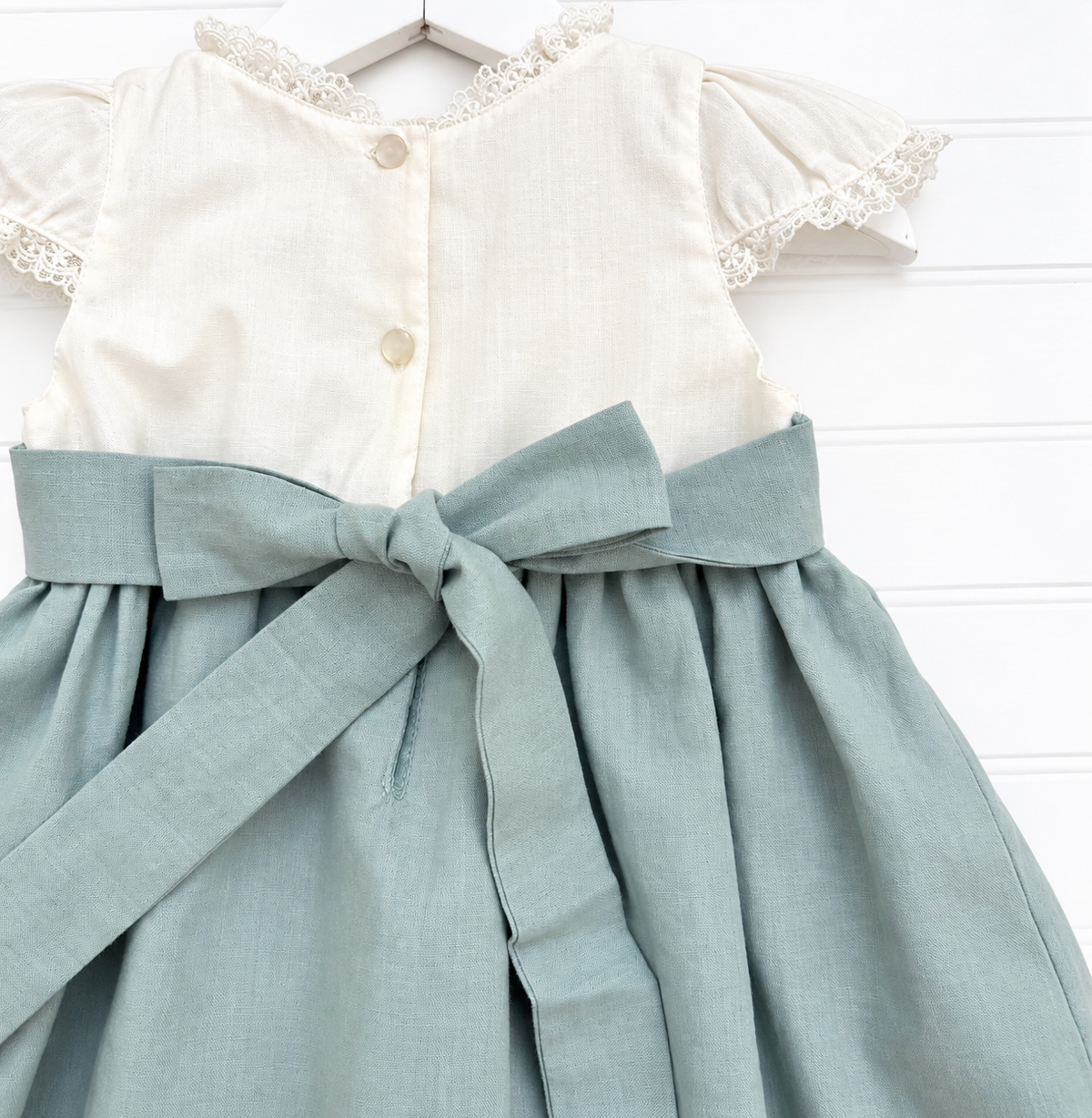 Vestido Jesu lino menta
