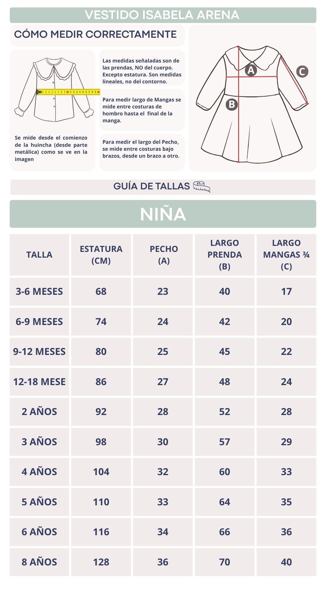 Vestido Isabela Arena