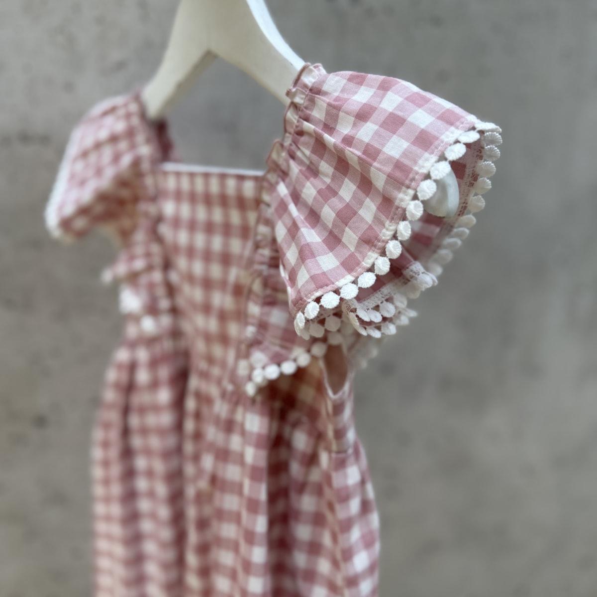 Vestido Vichy Rosa m/c