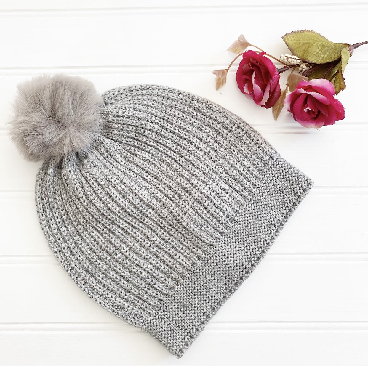 Gorro Pom Gris