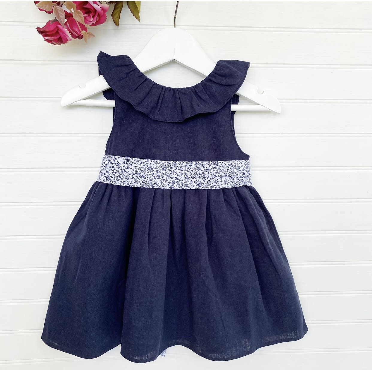 Vestido Anto Lino Azul