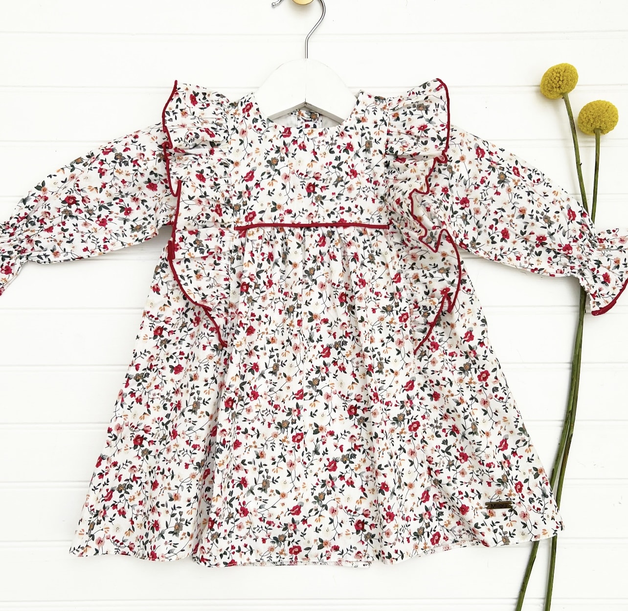 Vestido adela rojo