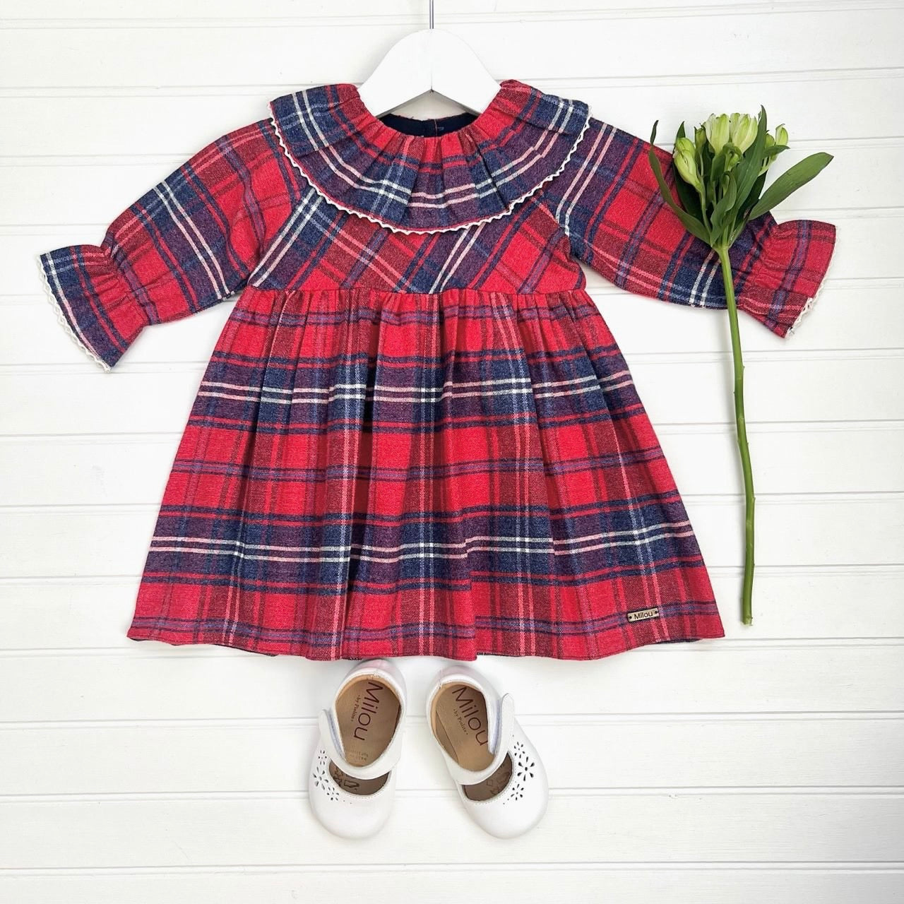 Vestido escoces rojo