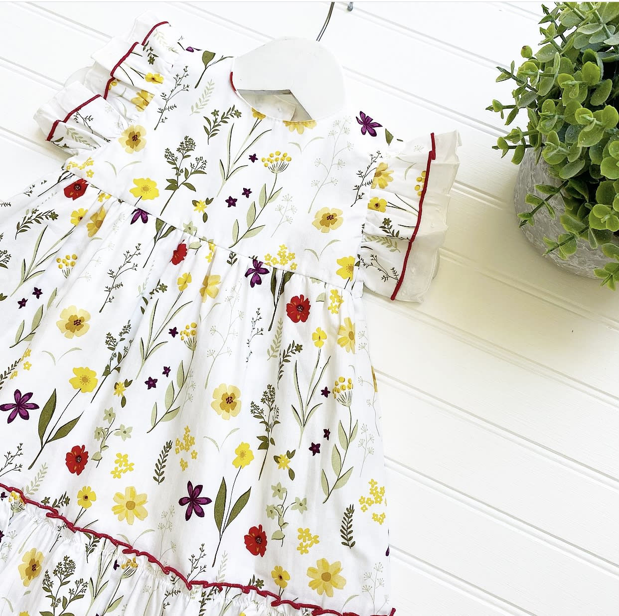Vestido flores amarillo