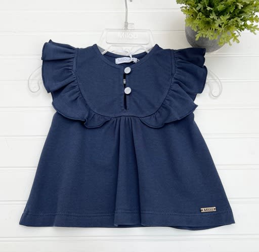 Polera niña pima azul