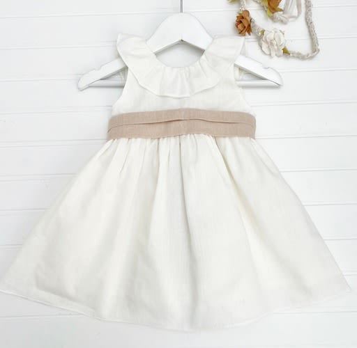 Vestido Anto Lino Cinto Arena