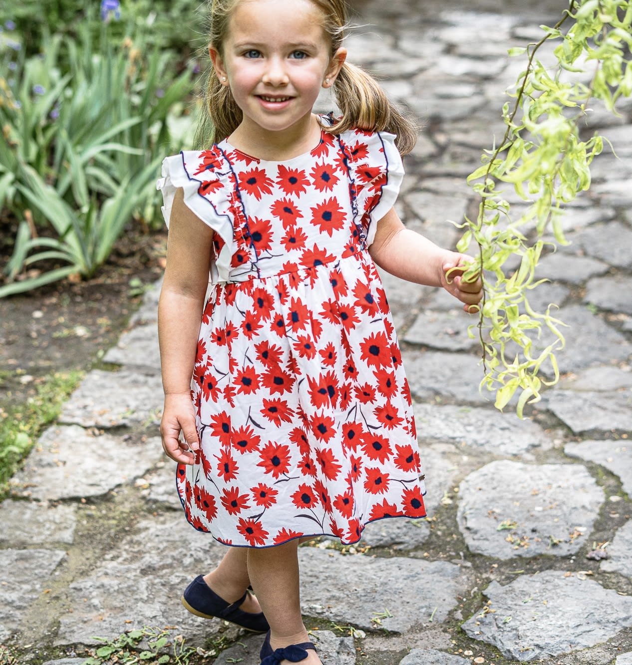 Vestido flor rojo