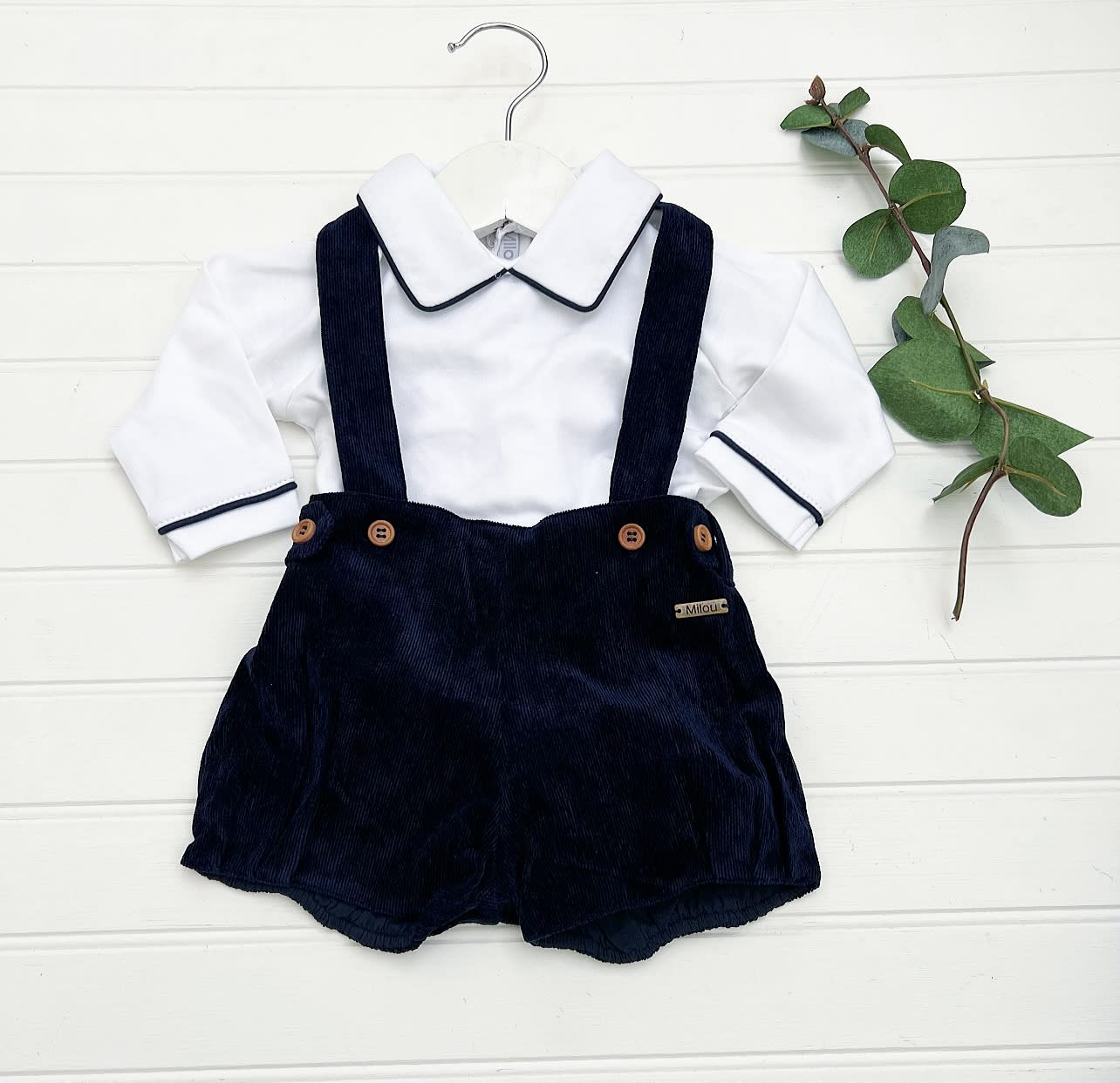 Short Niño Tirantes Azul