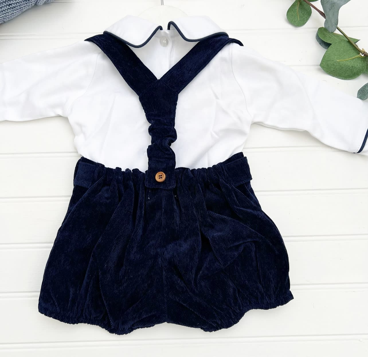 Short Niño Tirantes Azul