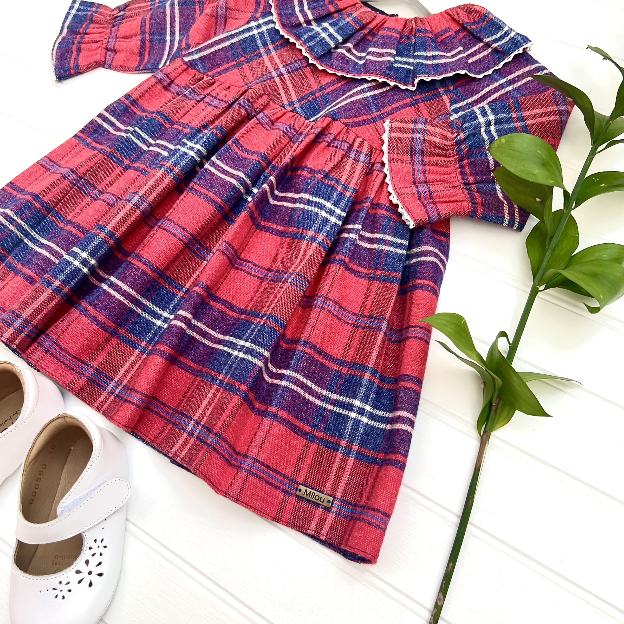 Vestido escoces rojo