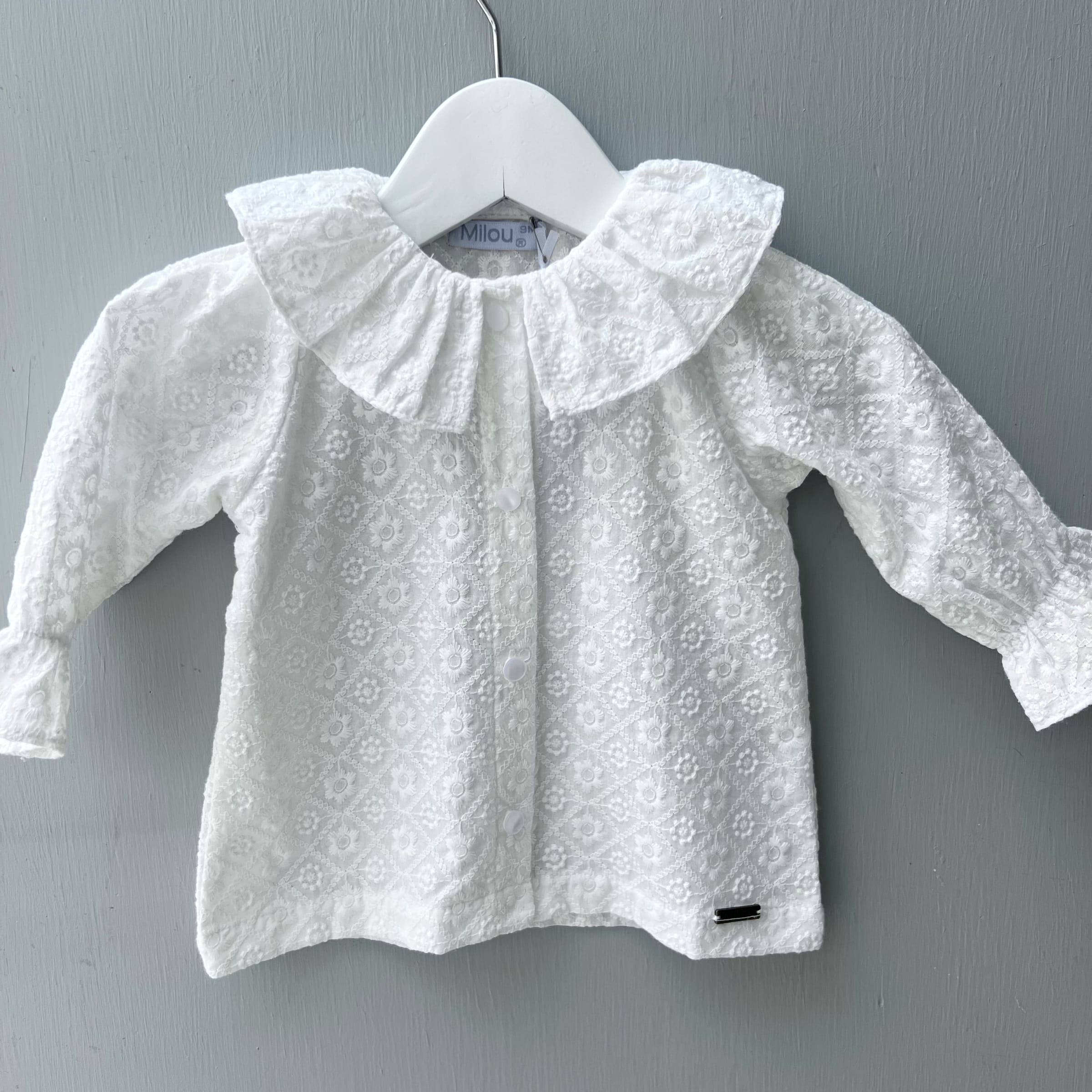 Blusa broderie payaso m/l