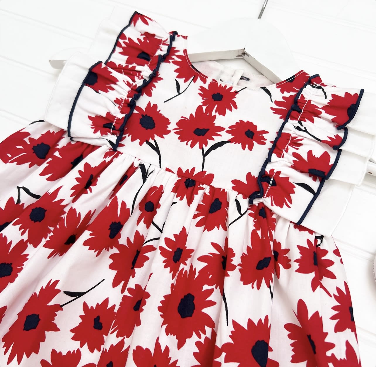 Vestido flor rojo
