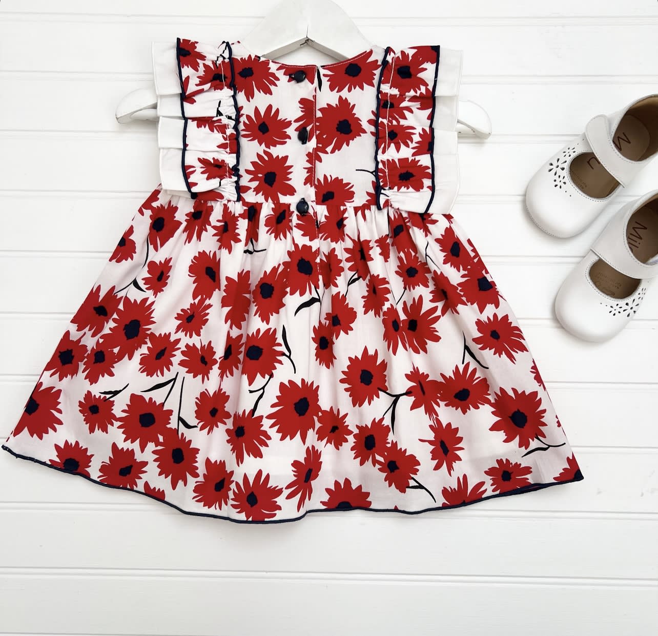 Vestido flor rojo