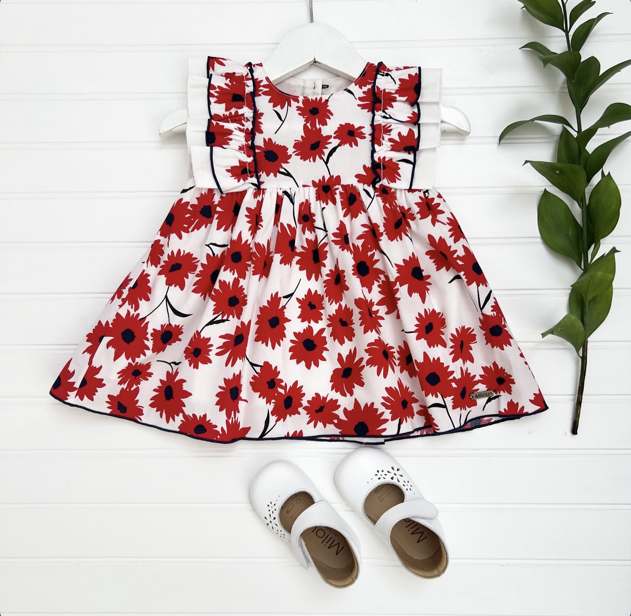 Vestido flor rojo
