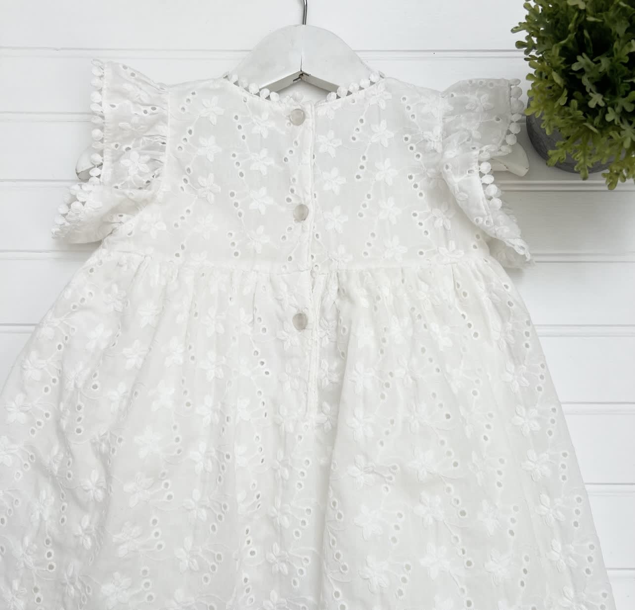 Vestido Broderie Borlas
