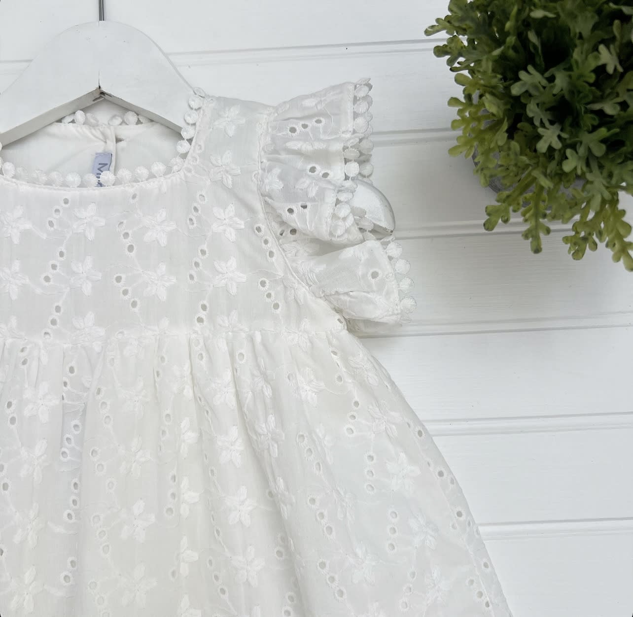 Vestido Broderie Borlas