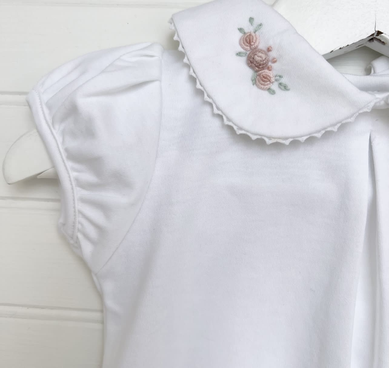 Body pima cuello bebe bordado