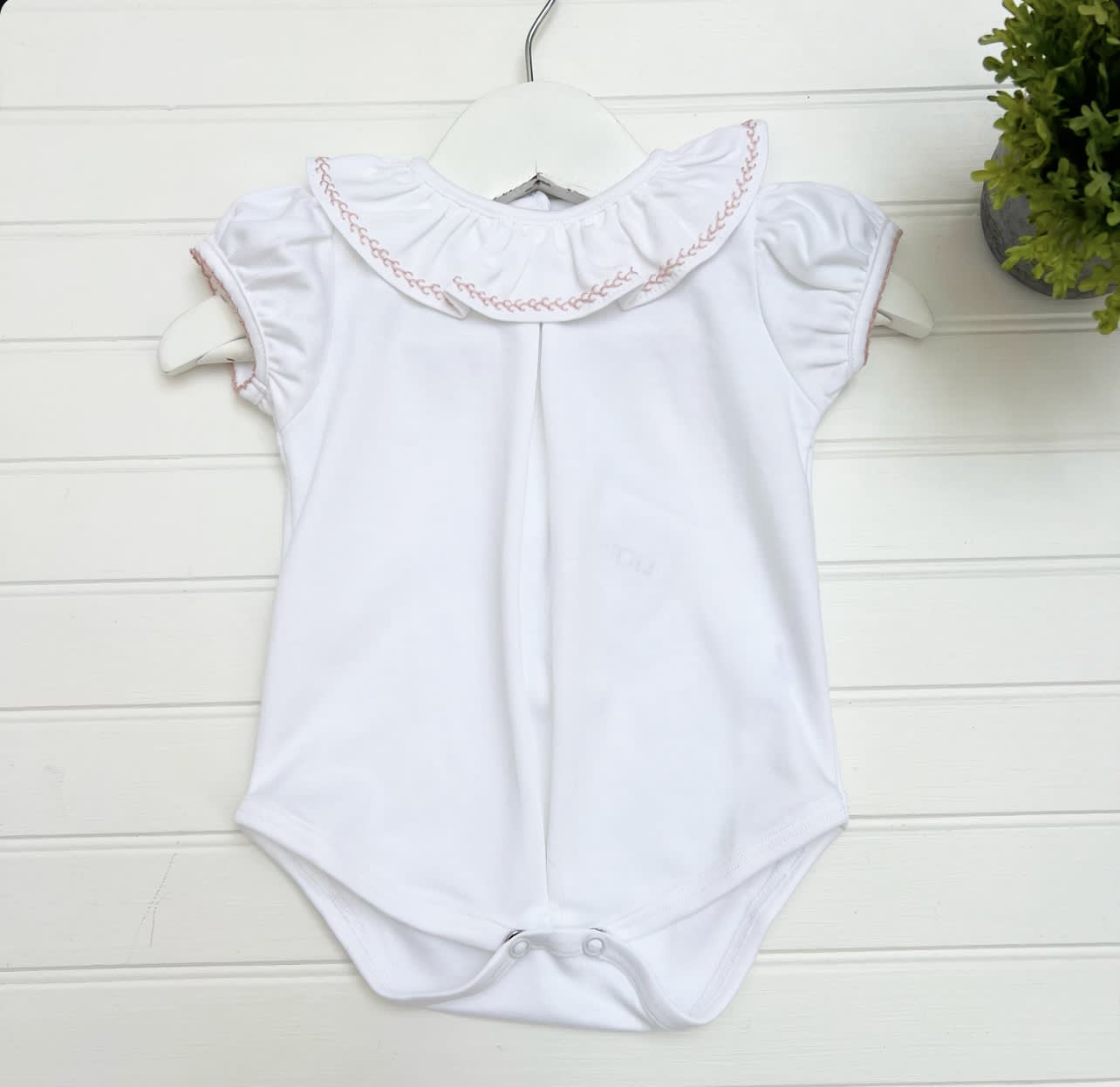 Body pima cuello bobo bordado