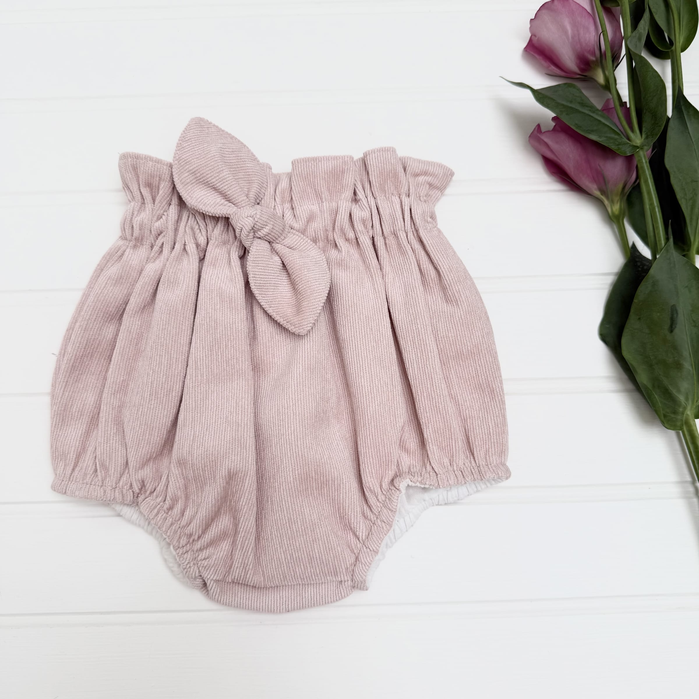 Cubrepañal cotele rosa