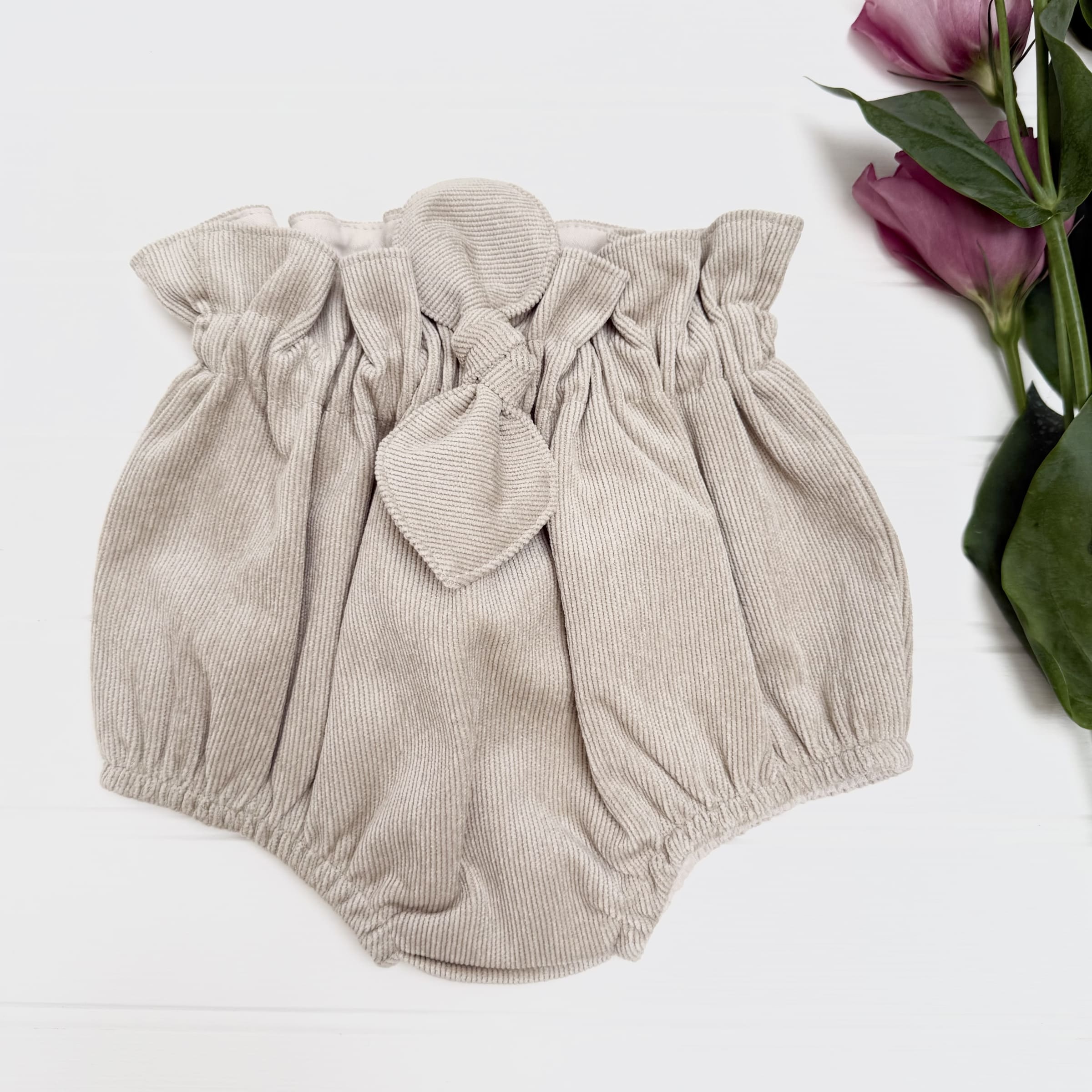 Cubrepañal cotele beige