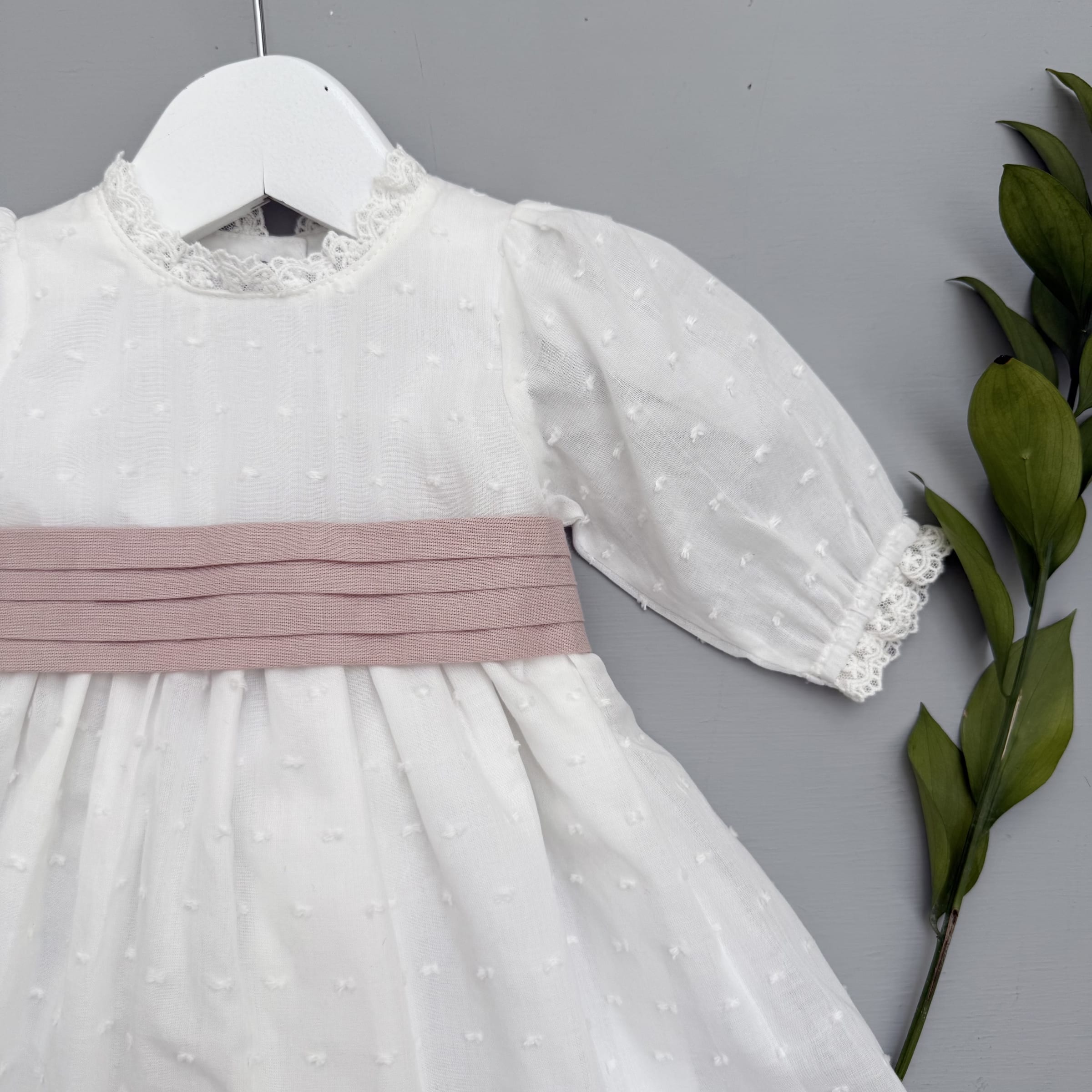 Vestido Jesu Cinto Rosa Ml