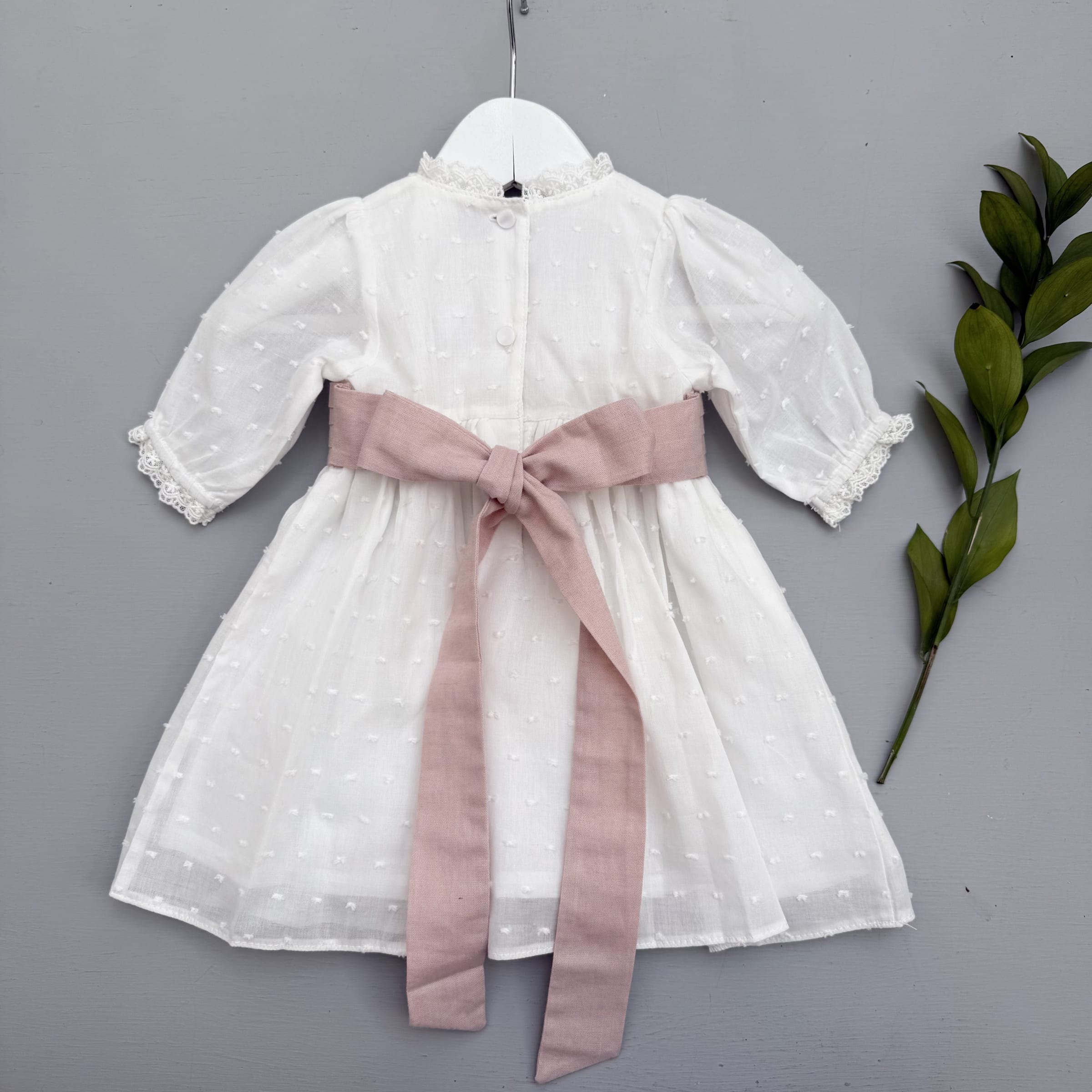 Vestido Jesu Cinto Rosa Ml